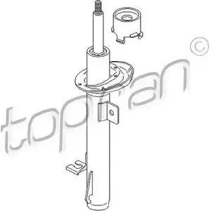 Амортизатор TOPRAN 2442580 HRZ8 UU3 N04WOC 302 462