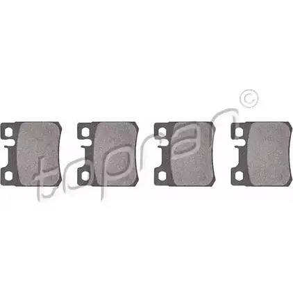 Тормозные колодки, дисковые, комплект TOPRAN 400 429 2443485 2 1197 ER1DR изображение 0