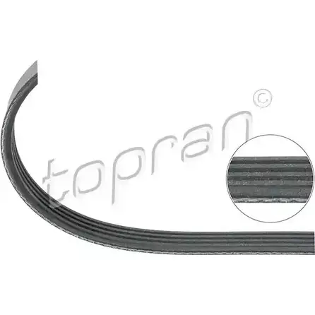 Приводной ремень, поликлиновой TOPRAN 722 266 14,24 x 954 4PK x 954 2449332 изображение 0