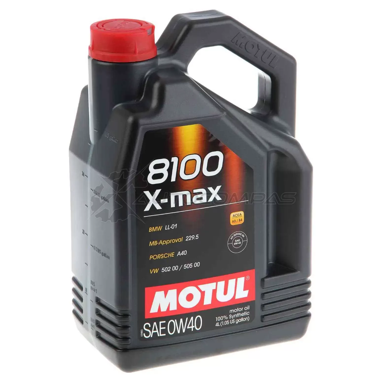 Моторное масло синтетическое 8100 X-MAX 0W-40 - 4 л MOTUL 0IFDIT9 104532 2971593 1 7920. изображение 0