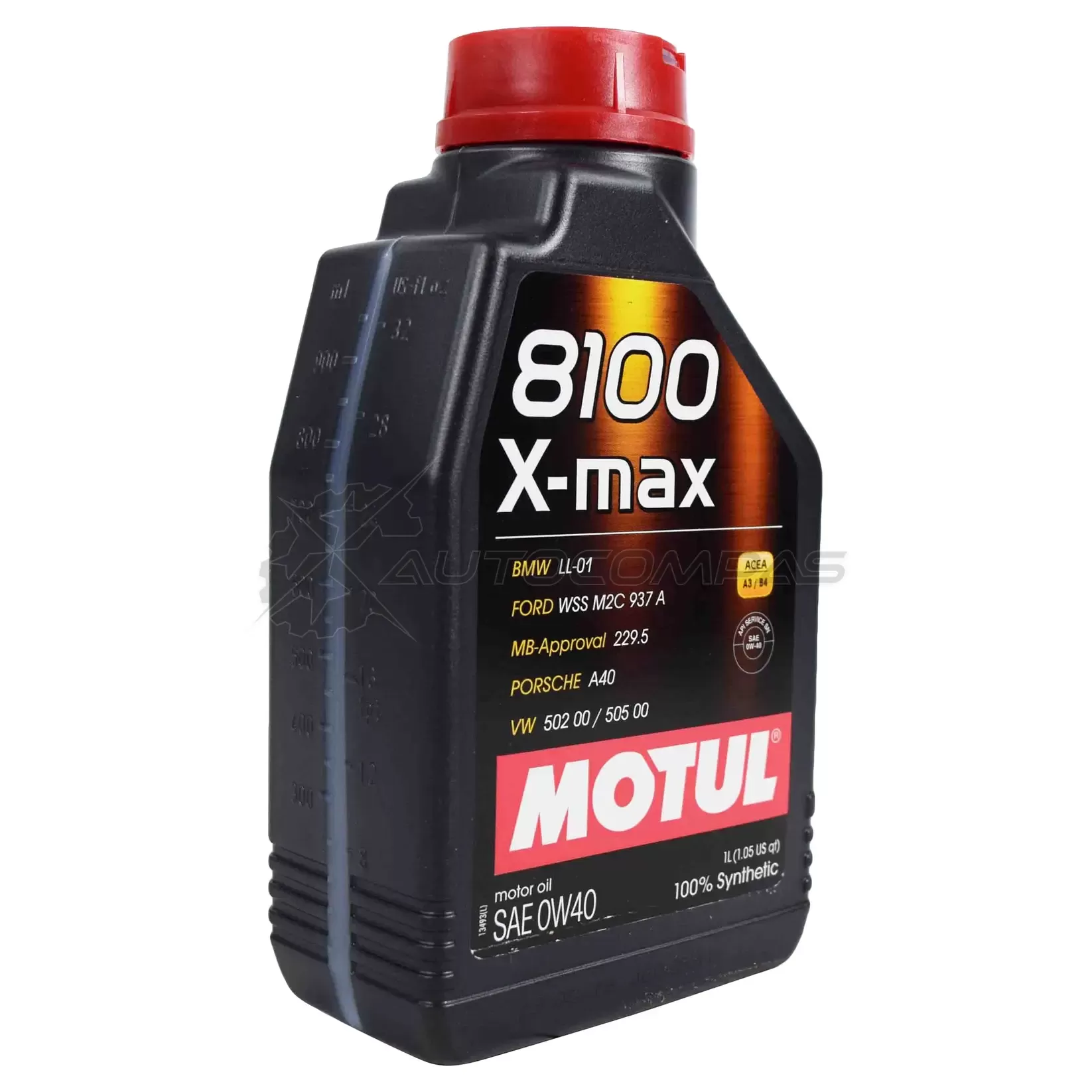 Моторное масло синтетическое 8100 X-MAX 0W-40 - 1 л MOTUL 17920. 104531 2971591 17920 изображение 0