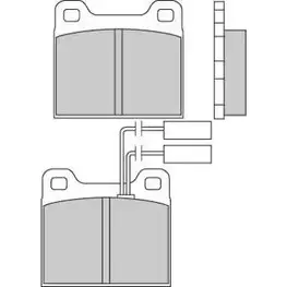 Тормозные колодки, дисковые, комплект E.T.F. 21200 12-0224 2455780 2 0911 изображение 0