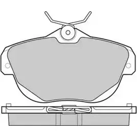 Тормозные колодки, дисковые, комплект E.T.F. YK2XW 2 4462 12-1262 2456814