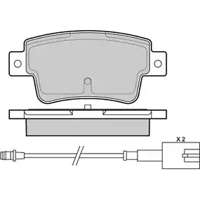 Тормозные колодки, дисковые, комплект E.T.F. 25 357 JDM11 12-1427 2456979 изображение 0