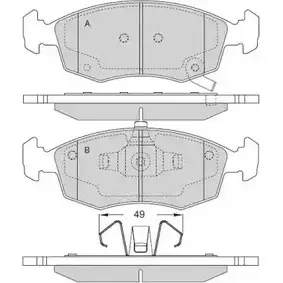 Тормозные колодки, дисковые, комплект E.T.F. 12-1553 G0D4M 2457105 254 35 изображение 0