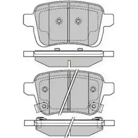 Тормозные колодки, дисковые, комплект E.T.F. 2457190 12-1638 2 2220 22221 изображение 0