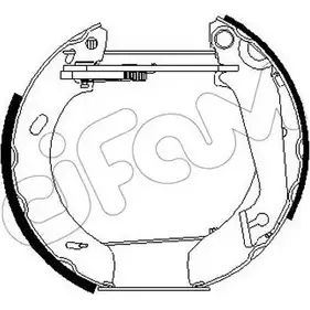 Тормозные колодки, комплект CIFAM X 0VXR XYSVV5 2461401 151-268 изображение 0