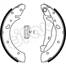 Тормозные колодки, комплект CIFAM D1 NW0 153-157 B3VOBC 2461748 изображение 0