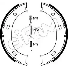 Тормозные колодки ручника, комплект CIFAM 2461845 E02JX3 153-239K R HE6EX