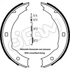Тормозные колодки ручника, комплект CIFAM JHI5WSP 153-330K 2461958 1 JH94HM