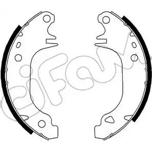 Тормозные колодки, комплект CIFAM T2AWM8 2461972 153-343K HY7DB 3