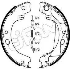 Тормозные колодки ручника, комплект CIFAM 153-446K 2462084 7MFVPA T4R6I H