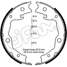 Тормозные колодки, комплект CIFAM 153-450K 2462089 9M6OU P8 GR6ZTZP