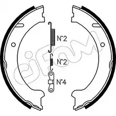 Тормозные колодки ручника, комплект CIFAM AQV9 N 8PJ1AY 153-480K 2462123 изображение 0