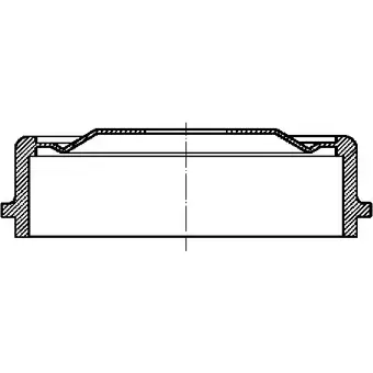 Тормозной барабан CIFAM 2465841 1 BCL5E Y096F 700-277 изображение 0