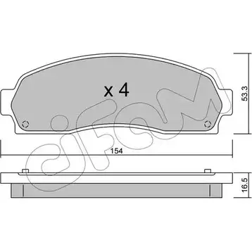 Тормозные колодки, дисковые, комплект CIFAM NCE4S8 822-685-0 2468347 2 5068