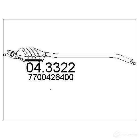 Катализатор MTS 8033464061678 BTKL 77I 043322 1701631