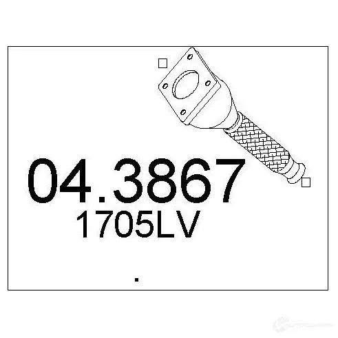 Катализатор MTS 8033464066048 1702046 043867 W6 1DZ2 изображение 0