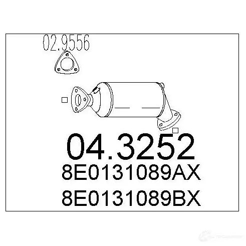 Катализатор MTS U6 33OXG 8033464433871 043252 1701569