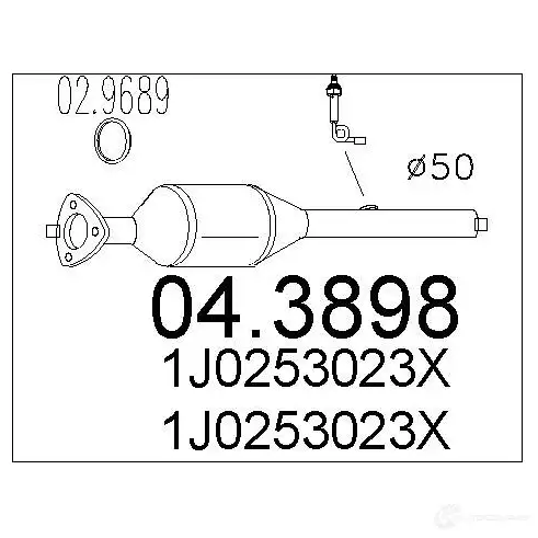 Катализатор MTS 8033464066352 043898 1702074 H7L9 YX