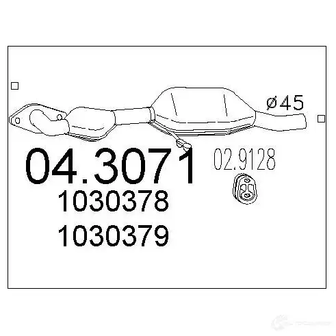 Катализатор MTS 8033464059781 1701400 L ELZAPQ 043071