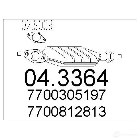 Катализатор MTS 4Z KFX9Q 8033464062071 1701670 043364 изображение 0