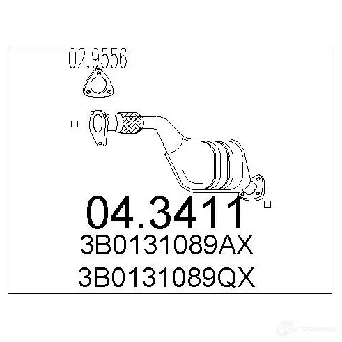 Катализатор MTS 8033464062491 F6WYA BW 043411 1701713 изображение 0