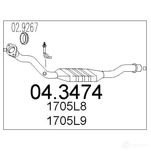 Катализатор MTS 8033464063108 1701772 043474 R5B7 X7 изображение 0