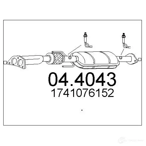 Катализатор MTS 8033464454500 1702210 A 0SPS 044043 изображение 0