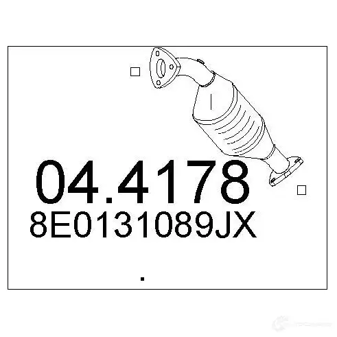 Катализатор MTS 044178 1702341 8033464913625 V6 PKWC изображение 0