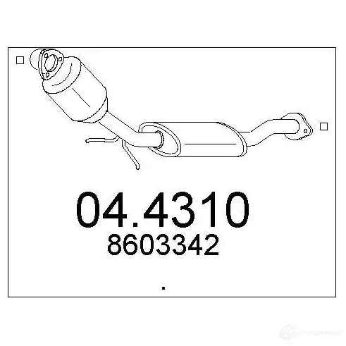 Катализатор MTS 1702469 8033464158736 XF BEEC 044310 изображение 0