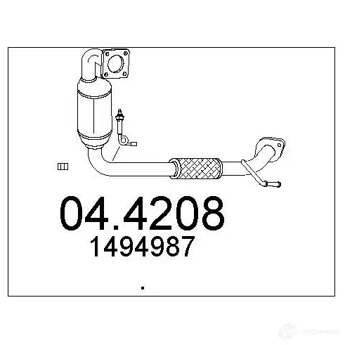 Катализатор MTS 8033464914158 1702370 EP L8Y64 044208