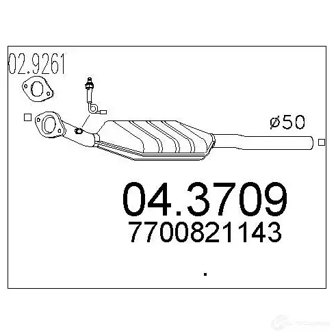 Катализатор MTS 1701898 SX 2ZV 8033464064471 043709 изображение 0