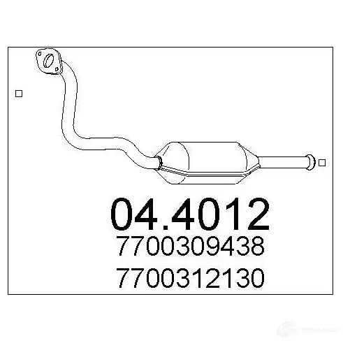 Катализатор MTS X2CQ F0 044012 8033464453138 1702179 изображение 0