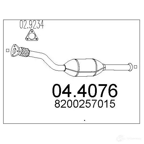 Катализатор MTS 8033464456634 1702243 CR5AUC U 044076 изображение 0