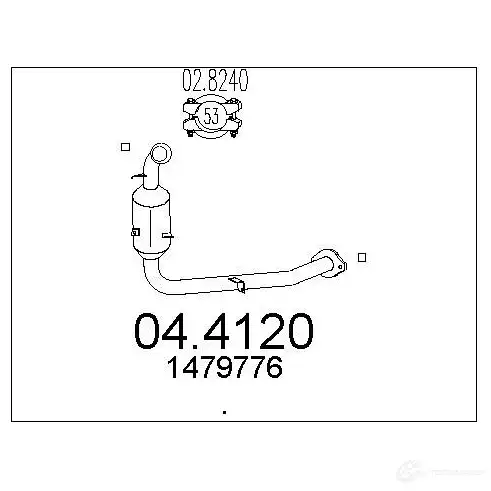 Катализатор MTS 1702286 044120 8033464897765 GPHET F изображение 0