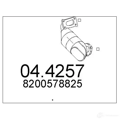 Катализатор MTS 1702417 YJP DD 8033464914813 044257 изображение 0