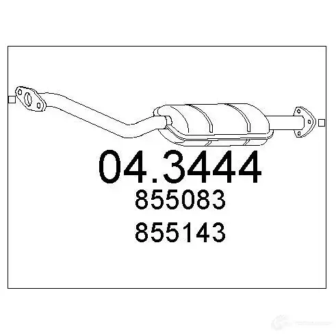 Катализатор MTS 043444 8033464062811 EHH EJKG 1701743