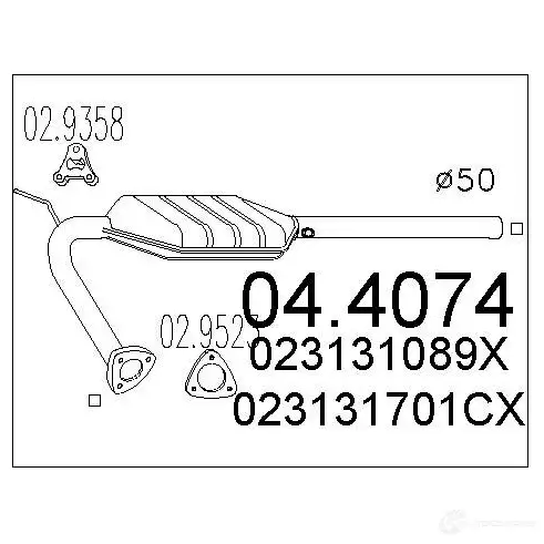 Катализатор MTS 6X QIU2 1702241 044074 8033464456450 изображение 0