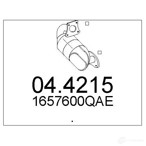 Катализатор MTS 044215 4MPHT R 1702377 8033464914264