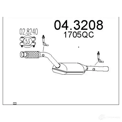 Катализатор MTS 1701527 GJ CI41Q 8033464060725 043208 изображение 0