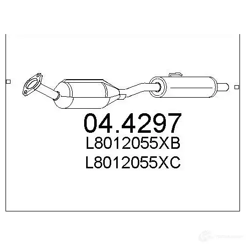 Катализатор MTS 1702456 N1A QB 8033464158408 044297 изображение 0