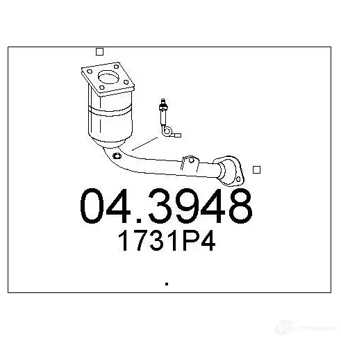 Катализатор MTS 1702123 043948 8033464234140 6FP4 7M изображение 0