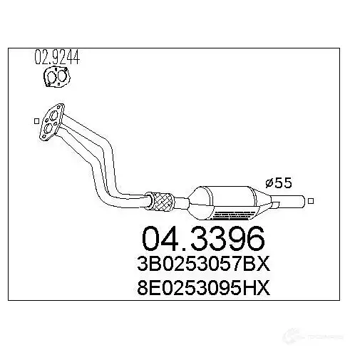 Катализатор MTS 043396 0ZS 6C 8033464062378 1701701