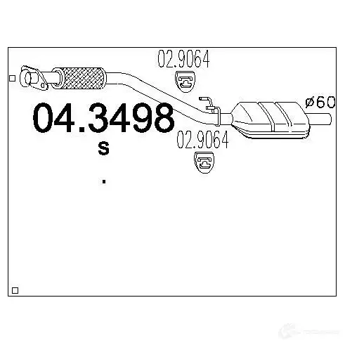 Катализатор MTS 1701795 043498 8033464063320 L4PA9 KE изображение 0