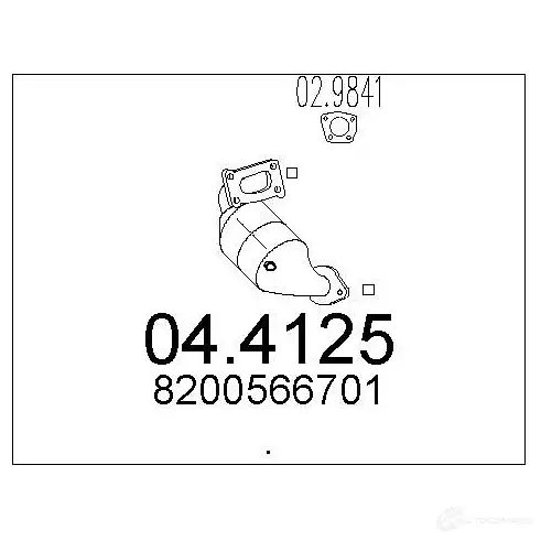 Катализатор MTS 1702291 ZXCP KV 8033464898823 044125