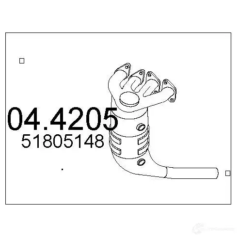 Катализатор MTS 8033464914103 044205 69WBK EY 1702367