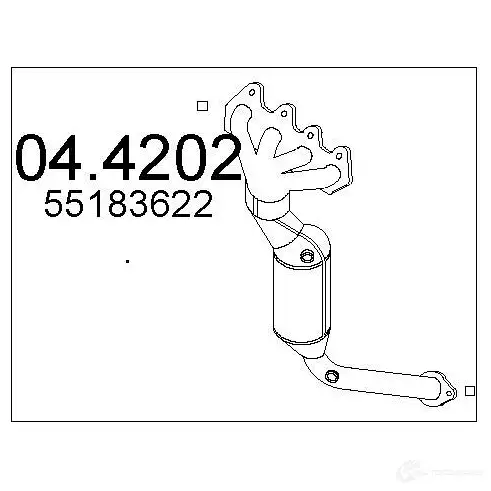 Катализатор MTS 044202 LGTXZ KJ 1702364 8033464914073