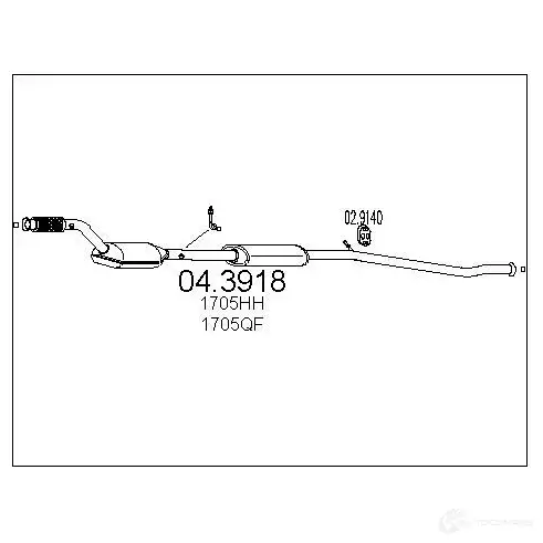 Катализатор MTS 1702094 043918 1 HLLQ 8033464066550 изображение 0