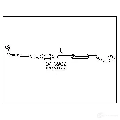 Катализатор MTS 043909 1702085 8033464066468 IH 0ZP9A изображение 0